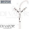 Bristan Club Budget Sink Mixer White Tap Spares